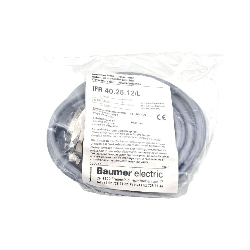BAUMER IFR 40.26.12 L Endüktif Sensör