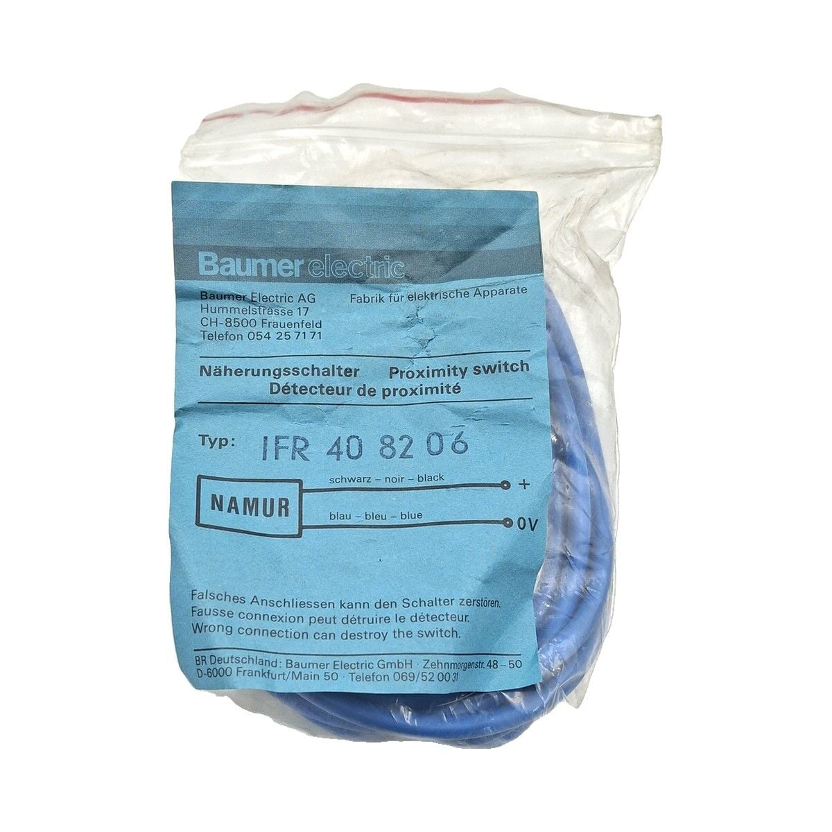 BAUMER IFR 40.82.06 Endüktif Sensör