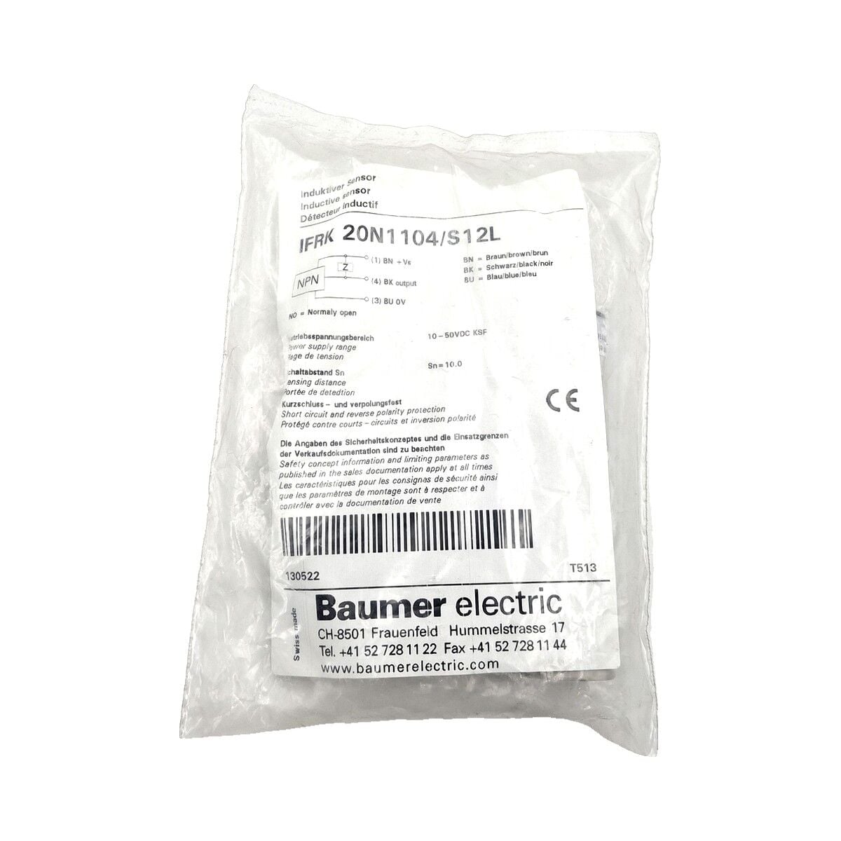 BAUMER IFRK 20N1104 S12L Endüktif Sensör NPN