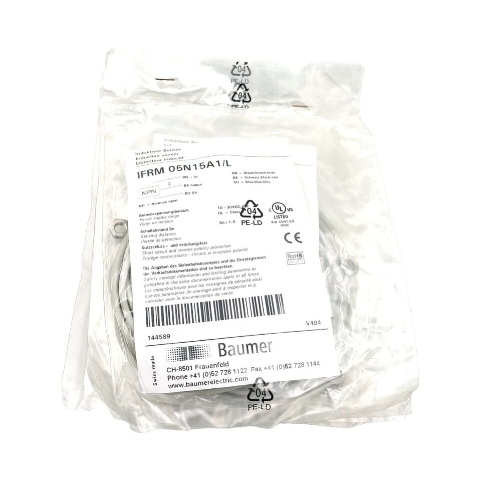 BAUMER IFRM 05N15A1 L Endüktif Sensör NPN