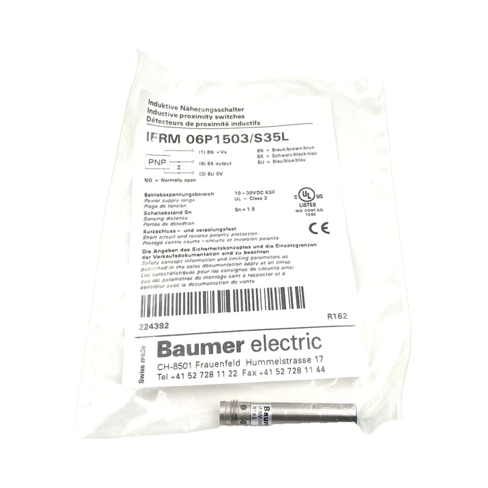 BAUMER IFRM 06P1503 S35L Endüktif Sensör PNP