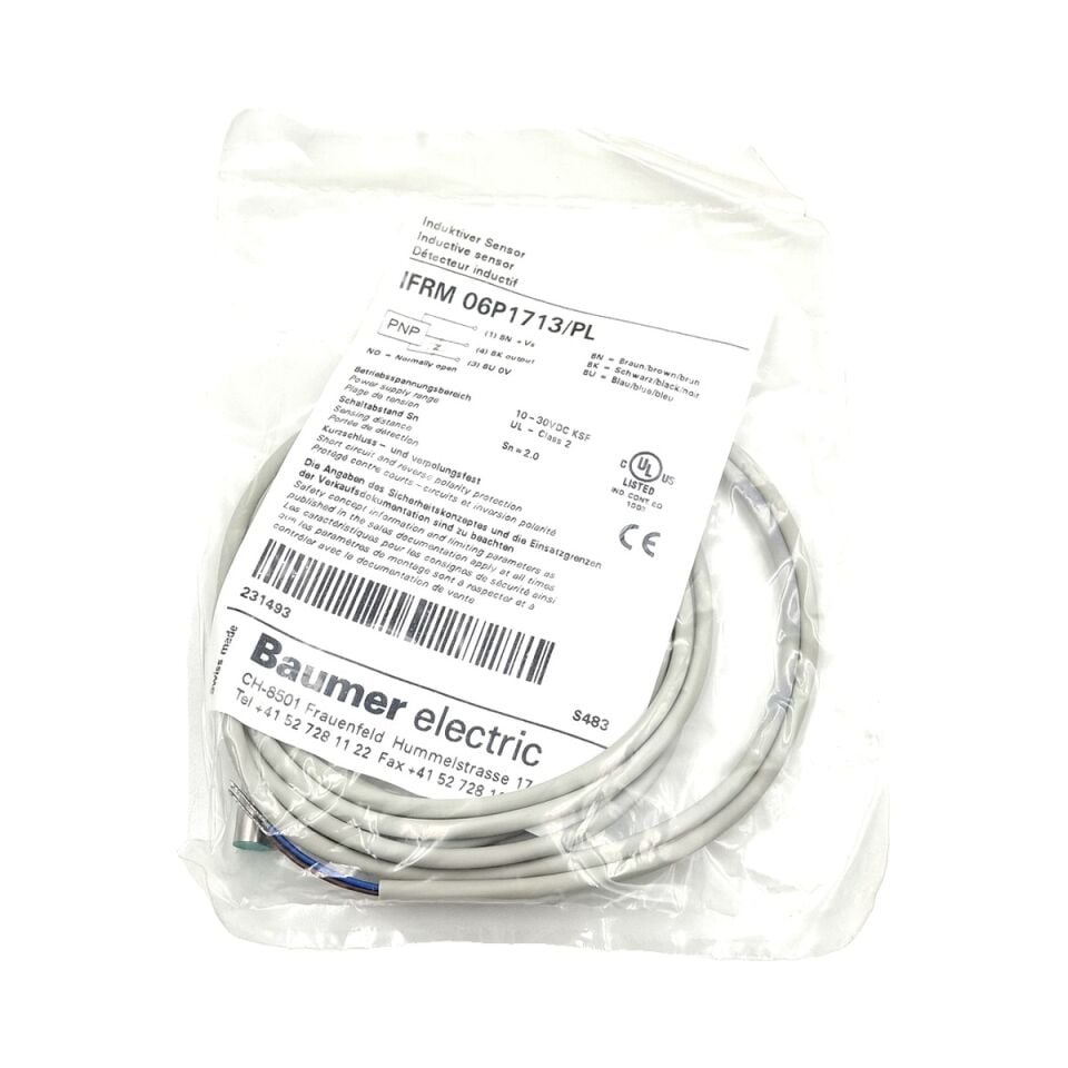 BAUMER IFRM 06P1713 PL Endüktif Sensör PNP