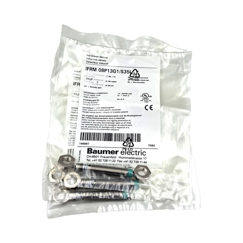 BAUMER IFRM 08P13G1 S35L M8 Endüktif Sensör PNP