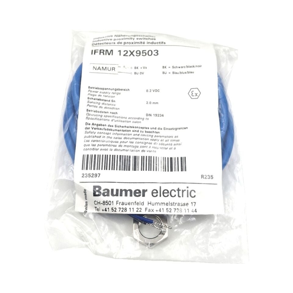 BAUMER IFRM 12X9503 M12 Endüktif Sensör NAMUR