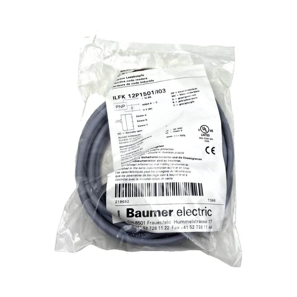 BAUMER ILFK 12P1501 I03 Endüktif Sensör PNP